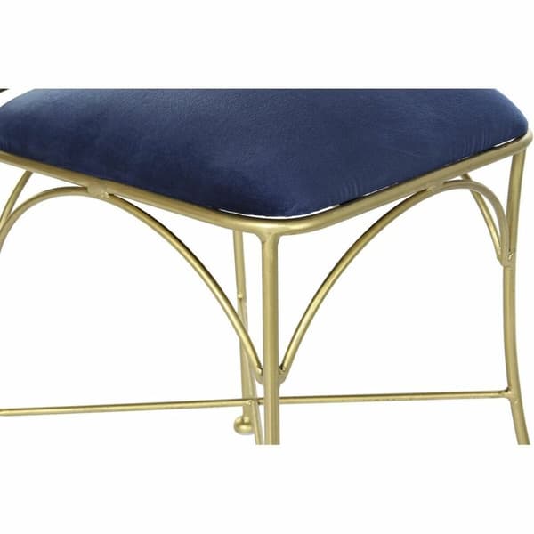 Middagsstol DKD Home Decor Blå Gyllen 45 x 42 x 88,5 cm
