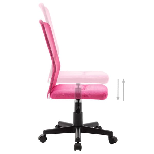 kontorstol 44x52x100 cm meshstof pink