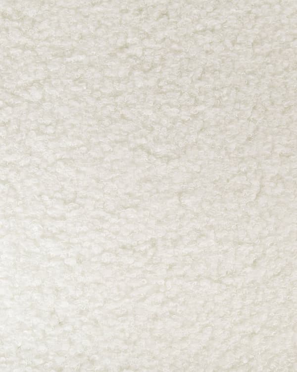 Kontorsstol Off-White Bouclé Höjdjusterbar bas Modernt hemmakontor
