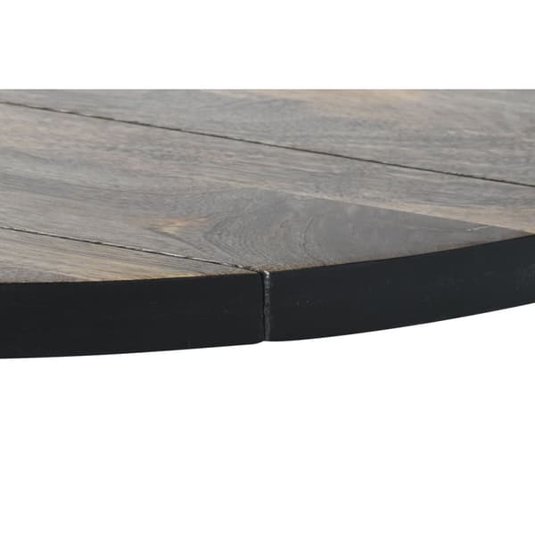 Matsalsbord DKD Home Decor Svart Naturell Metall Mangoträ 200 x 100 x 76 cm