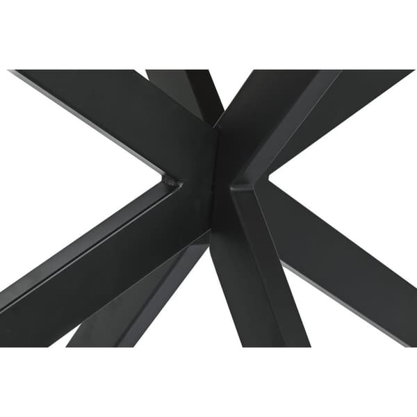 Middagsbord DKD Home Decor Svart Naturell Metall Treverk av mangotre 200 x 100 x 76 cm