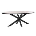 Miniatyrbilde 1 av 6: Middagsbord DKD Home Decor Svart Naturell Metall Treverk av mangotre 200 x 100 x 76 cm