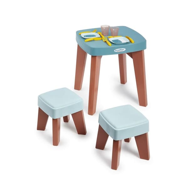 Bord med 2 stolar Ecoiffier Plast Multicolour (13 Delar)