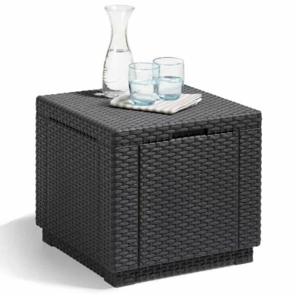 Sidobord Allibert by KETER Svart polypropen (42 x 42 x 39 cm)