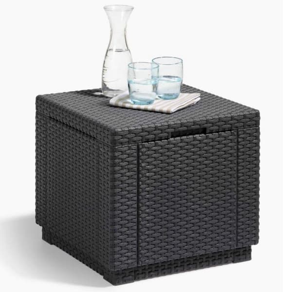 Sidobord Allibert by KETER Svart polypropen (42 x 42 x 39 cm)