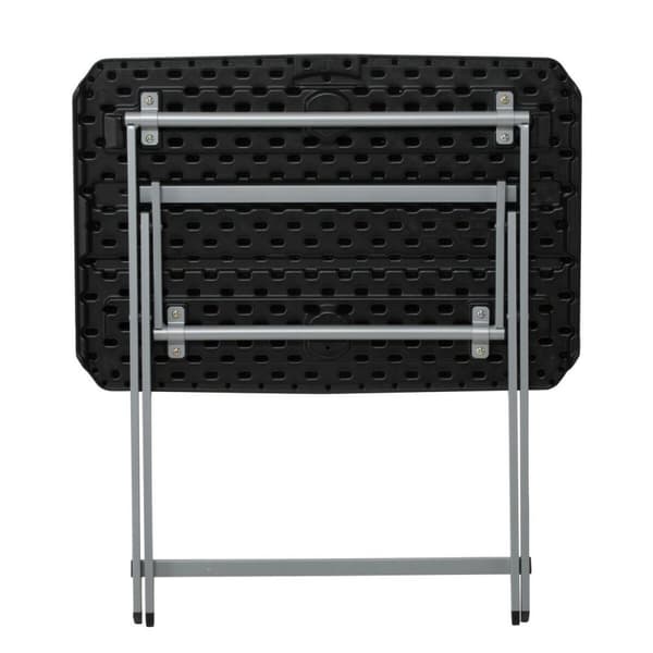 Sidobord Lifetime Svart 75 x 66 x 50,5 cm Stål Plast