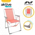 Miniatyrbild 4 av 5: Hopfällbar Stol Aktive Flamingo Korall 44 x 76 x 45 cm (4 antal)