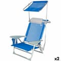 Miniatyrbild 1 av 7: Strandstol Aktive Blå 47 x 67 x 43 cm (2 antal)