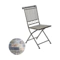 Miniatyrbillede 2 af 4: Polstrede Campingstol Kaemingk Stuttgart Hvid Brun 39 x 39 x 9 cm