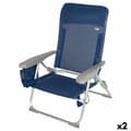 Miniatyrbillede 1 af 7: Strandkurv Aktive Slim Foldbar Marineblå 47 x 87 x 58 cm (2 enheder)
