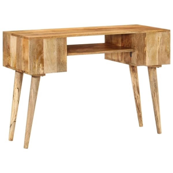 vidaXL skrivebord med skuffer 110x47x76 cm massivt mangotræ