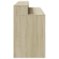 Miniatyrbilde 8 av 11: vidaXL Skrivebord med LED-lys sonoma eik 140x55x91 cm konstruert tre
