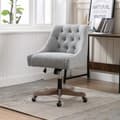 Miniatyrbild 1 av 4: Kontorsstol - Ergonomisk design - 360° rotation - Justerbar höjd - Träben - Grå