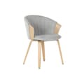 Miniatyrbilde 1 av 6: Middagsstol Home ESPRIT Grå Polyester Tre 60 x 57,5 x 79 cm