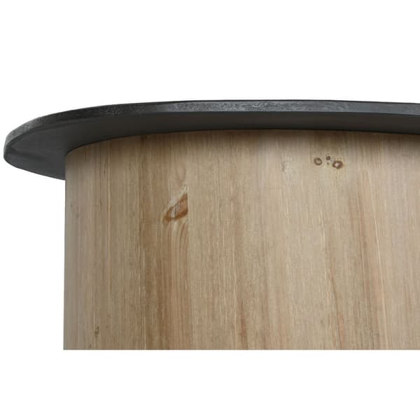 Sofabord Home ESPRIT Natur Mørkebrun Gran 90 x 90 x 40 cm