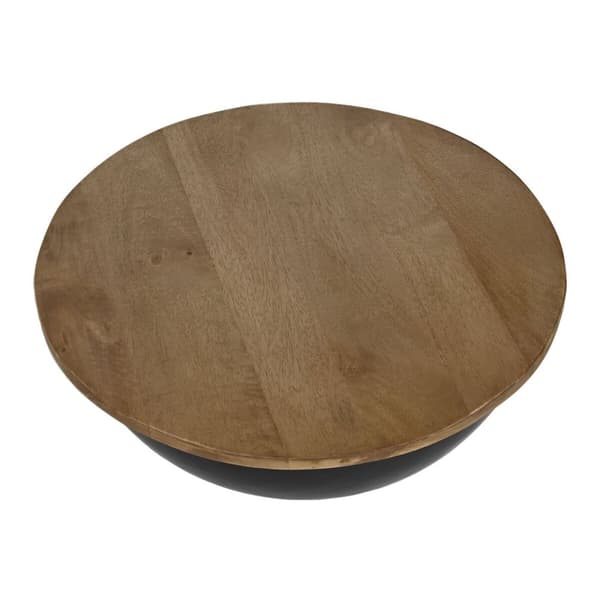 Sæt med 2 borde Home ESPRIT Metal Mangotræ 60 x 60 x 28 cm