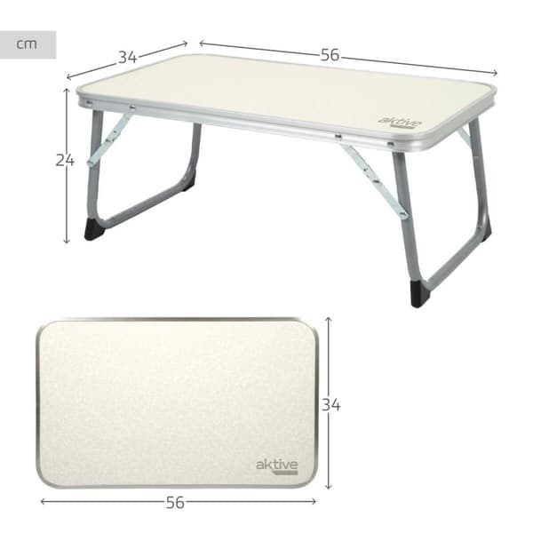 Sammenklappeligt bord Aktive 56 x 24 x 34 cm