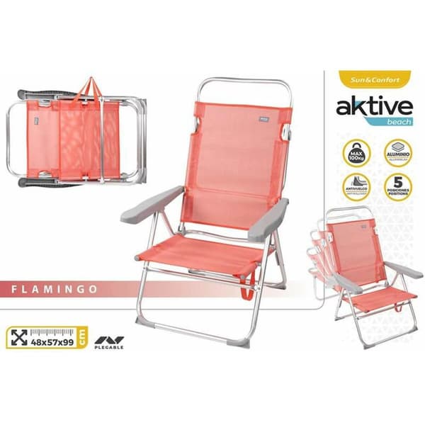 Strandkurv Colorbaby Pink 48 x 57 x 99 cm Til flere positioner