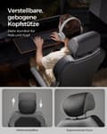 Miniatyrbild 5 av 7: Rootz Classic Black Kontorsstol - Ergonomisk skrivbordsstol - Justerbar snurrstol - Skumkudde - 68cm x 68cm x 134,5cm