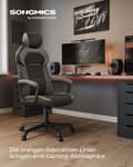 Miniatyrbild 2 av 7: Rootz Classic Black Kontorsstol - Ergonomisk skrivbordsstol - Justerbar snurrstol - Skumkudde - 68cm x 68cm x 134,5cm