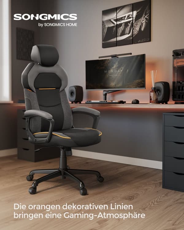 Rootz Classic Black Kontorsstol - Ergonomisk skrivbordsstol - Justerbar snurrstol - Skumkudde - 68cm x 68cm x 134,5cm