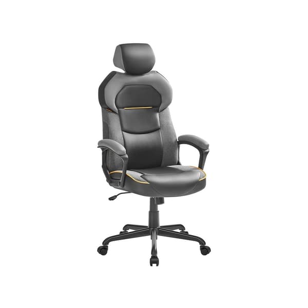 Rootz Classic Black Kontorsstol - Ergonomisk skrivbordsstol - Justerbar snurrstol - Skumkudde - 68cm x 68cm x 134,5cm