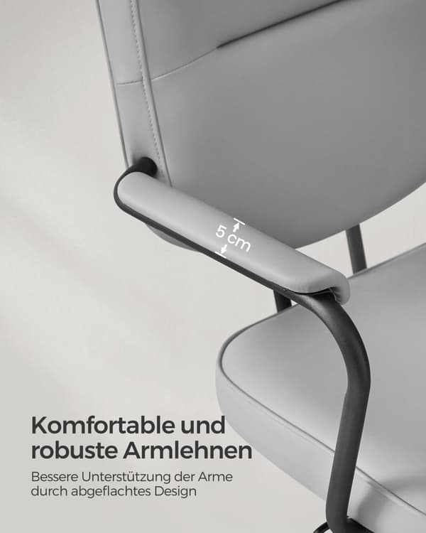 Rootz Kontorstol - Skrivebordsstol - Executive Chair - PU-læder - Justerbar højde - 60cm x 60cm x (87-97)cm