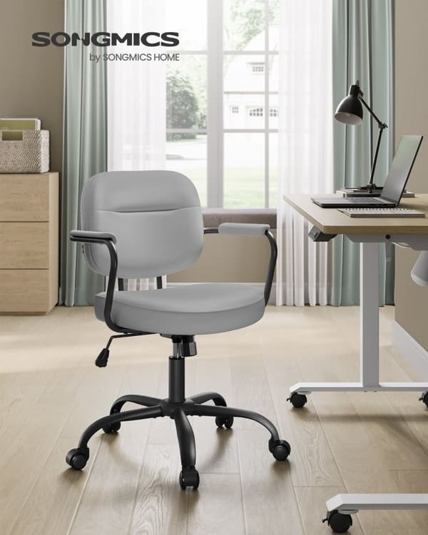 Rootz Kontorstol - Skrivebordsstol - Executive Chair - PU-læder - Justerbar højde - 60cm x 60cm x (87-97)cm