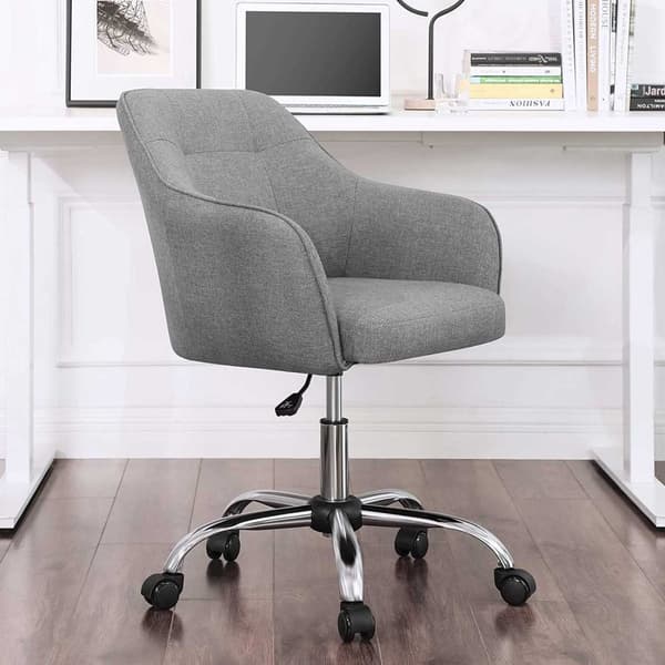 Rootz-toimistotuoli - Harmaa pöytätuoli - Kääntötuoli - Ergonominen muotoilu - 65cm x 69cm x (83-93)cm