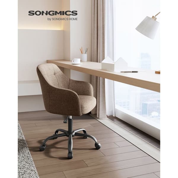 Rootz Drejestol - Lounge Chair - Rullende sæde - Ergonomisk design - 69 x 65 x 83-93cm - Stålramme - Krydsfiner - Skumpolstring