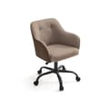 Miniatyrbillede 1 af 8: Rootz Drejestol - Lounge Chair - Rullende sæde - Ergonomisk design - 69 x 65 x 83-93cm - Stålramme - Krydsfiner - Skumpolstring