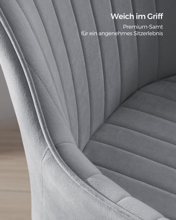 Rootz Modern Office Chair - Snurrstol - Rullstol - Ergonomisk design - Stålstomme - Dove Grey - 64cm x 62cm x (80-90)cm