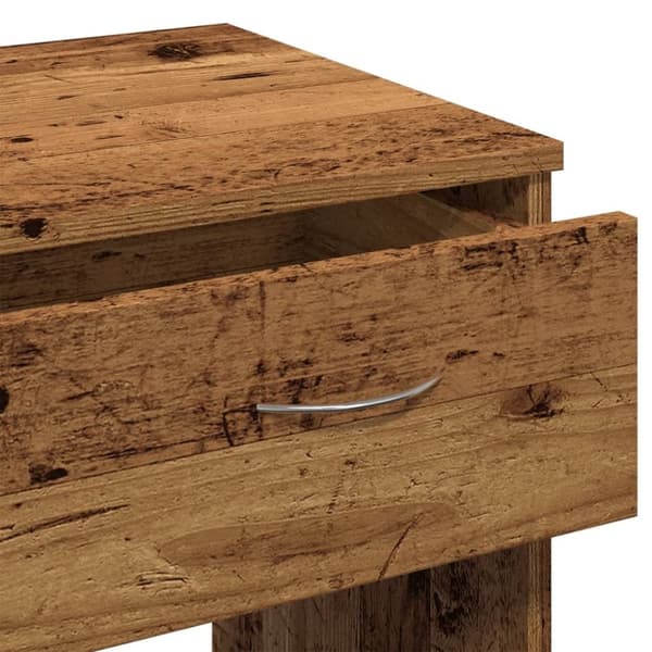 vidaXL skrivebord 80x40x75 cm konstrueret træ antikt træ