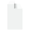 Miniatyrbillede 8 af 11: vidaXL skrivebord med LED-lys 160x55x91 cm konstrueret træ hvid