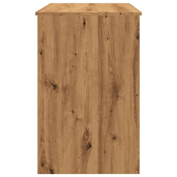 vidaXL Skrivebord artisan eik 100x50x76 cm konstruert tre
