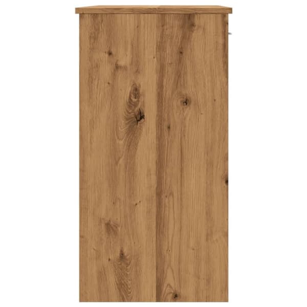 vidaXL skrivebord 80x40x75 cm konstrueret træ kunsteg