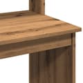Miniatyrbild 7 av 10: vidaXL Skrivbord med hyllor artisan ek 102x45x148 cm konstruerat trä