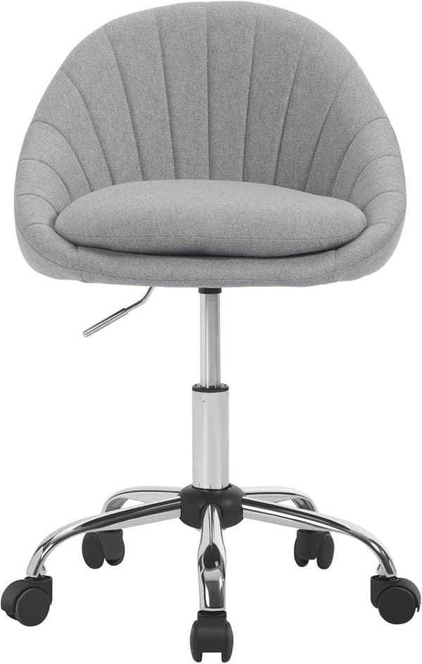 Rootz Ergonominen toimistotuoli - Moderni pöytätuoli - Kaksinkertainen pehmuste - Korkeussäädettävä - 52cm x (72-82)cm x 52cm - Harmaa