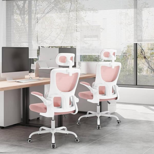 Rootz Ergonominen toimistotuoli - Mesh-kääntötuoli - Tietokonetuoli - Ristiseläntuki - Säädettävä niskatuki - 62cm x 116-123,5cm x 69,5cm