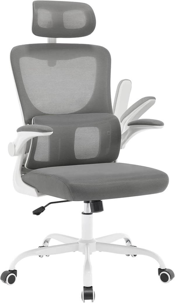 Rootz Ergonominen toimistotuoli - Pöytätuoli - Kääntötuoli - Elastinen verkko - Rinnetuki - 62cm x (116-123,5)cm x 69,5cm
