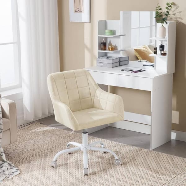 Rootz Ergonomic Office Chair - Skrivbordsstol - Snurrstol - Andningsbart tyg - Höjdjusterbar - 58cm x (77-85)cm x 60,5cm