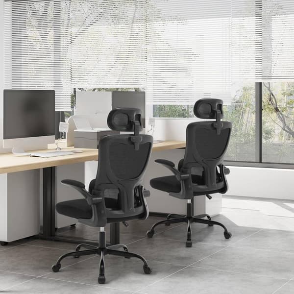 Rootz Ergonominen toimistotuoli - Kääntyvä tuoli - Pöytätuoli - Rinnetuki - 62cm x (116-123,5cm) x 69,5cm