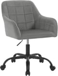 Pikkukuva 1 / 8: Rootz Ergonominen toimistotuoli - Velvet pöytätuoli - Kääntyvä tuoli - High Density Foam - Säädettävä korkeus - 58cm x (77-85cm) x 60,5cm