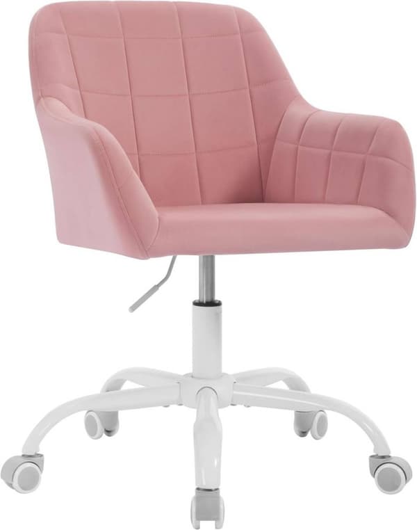 Rootz-toimistotuoli - Ergonominen pöytätuoli - Kääntötuoli - Tiheävaahto - Sametti - Korkeussäädettävä - 58cm x (77-85cm) x 60,5cm