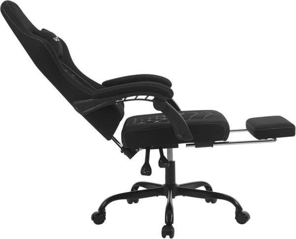 Rootz Massage Gaming Chair - Ergonomisk kontorstol - Tilbagelænet Gamer Chair - Mesh stof Sæde - Lændestøtte - Justerbar nakkestøtte - 64cm x 127cm x
