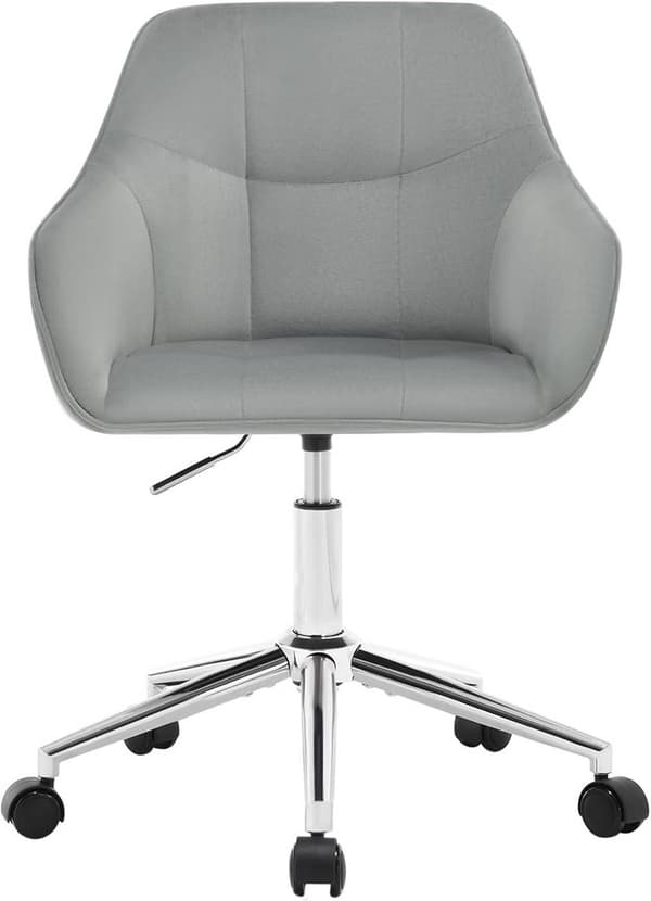 Rootz Velvet Kontorsstol - Skrivbordsstol - Justerbar snurrstol - Ergonomiska sittplatser - Snygg Check Quiltning - Höjd 48-57cm - 61cm x 90cm x 56cm