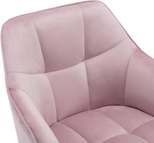 Rootz Velvet Kontorstol - Skrivebordsstol - Drejestol - Ergonomisk design - Justerbar højde - 61cm x 90cm x 56cm