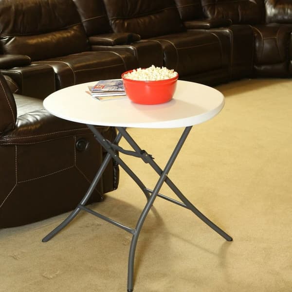 Sidebord Lifetime Hvit 83,5 x 73,5 x 83,5 cm Stål Plast