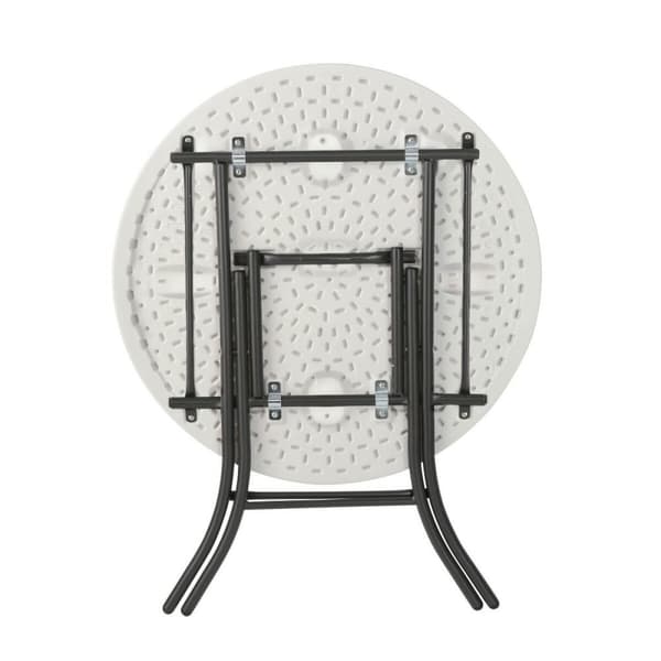 Sidebord Lifetime Hvit 83,5 x 73,5 x 83,5 cm Stål Plast