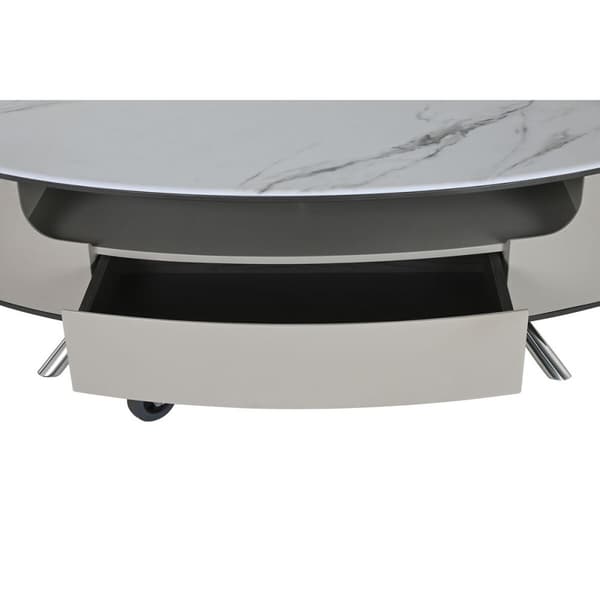 Senterbord Home ESPRIT Hvit Beige 140 x 75 x 40 cm